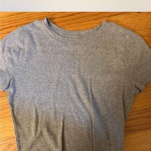 Hollister Heather Gray Baby Tee